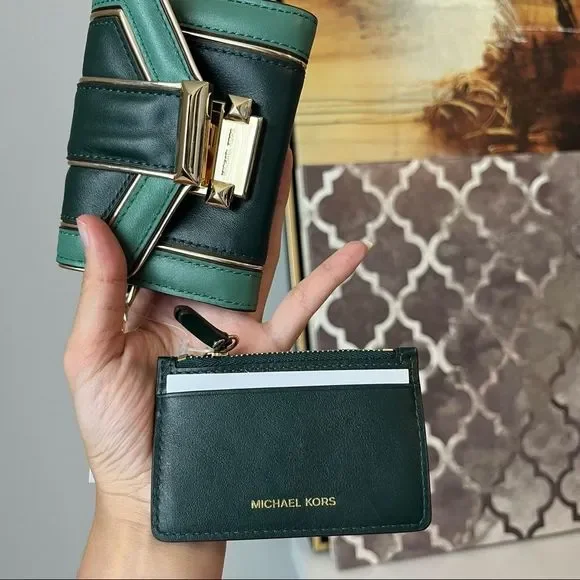 NWT Michael Kors Whitney Small Quilted Two-Tone Leather Chain